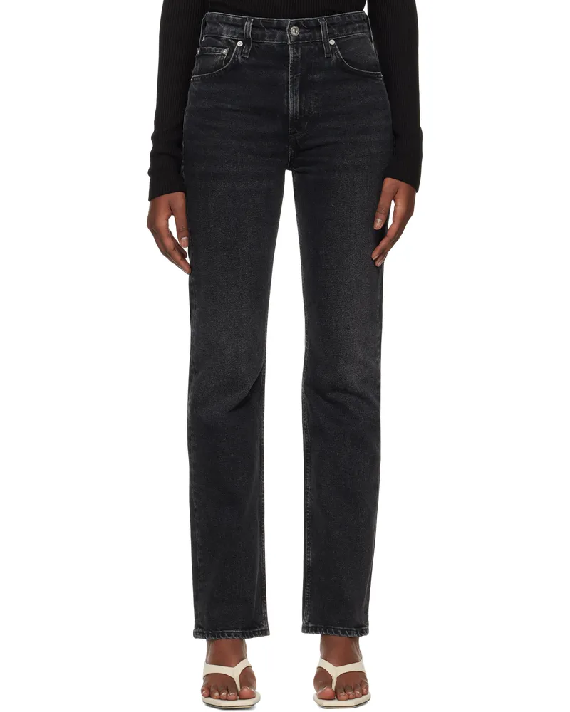 Citizens of humanity Black Zurie Straight Jeans Stormy