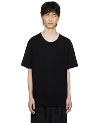 Christophe Lemaire Black Rib T-Shirt Bkblack