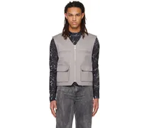Gray Zip Vest