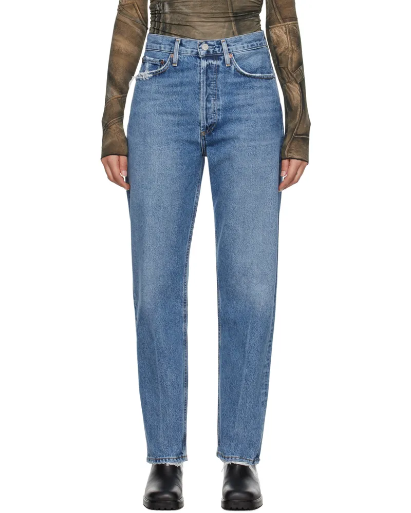 AGOLDE Blue 90's Jeans Hooked