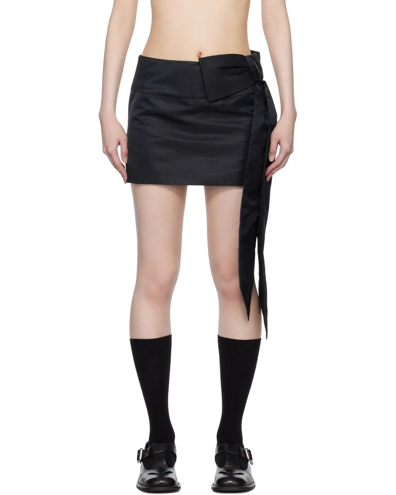 Sandy Liang Navy Skar Miniskirt Navy