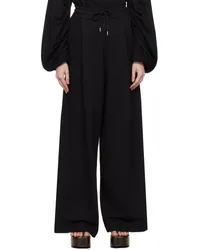 Dries van Noten Black Loose Sweatpants Black