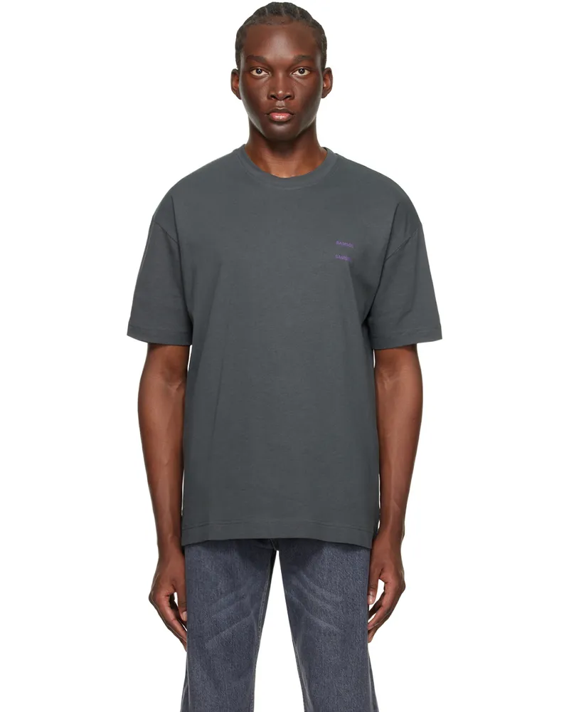 Samsøe & Samsøe Gray Joel T-Shirt Volcanic