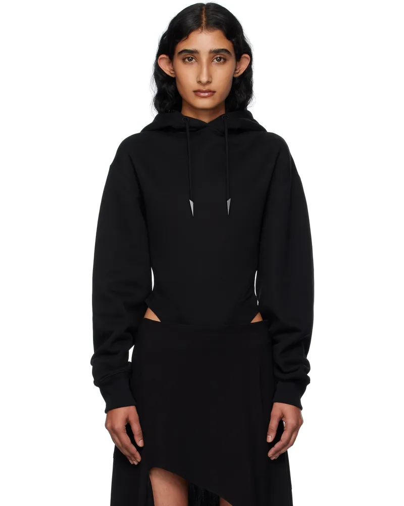 Thierry Mugler Black Fleece Hood Bodysuit 1999