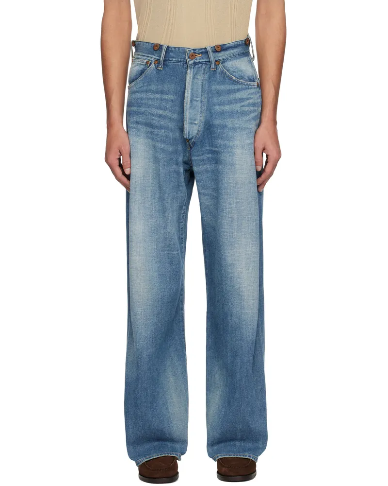 Taiga Takahashi Blue Lot. 704 C.1920's Jeans Damaged
