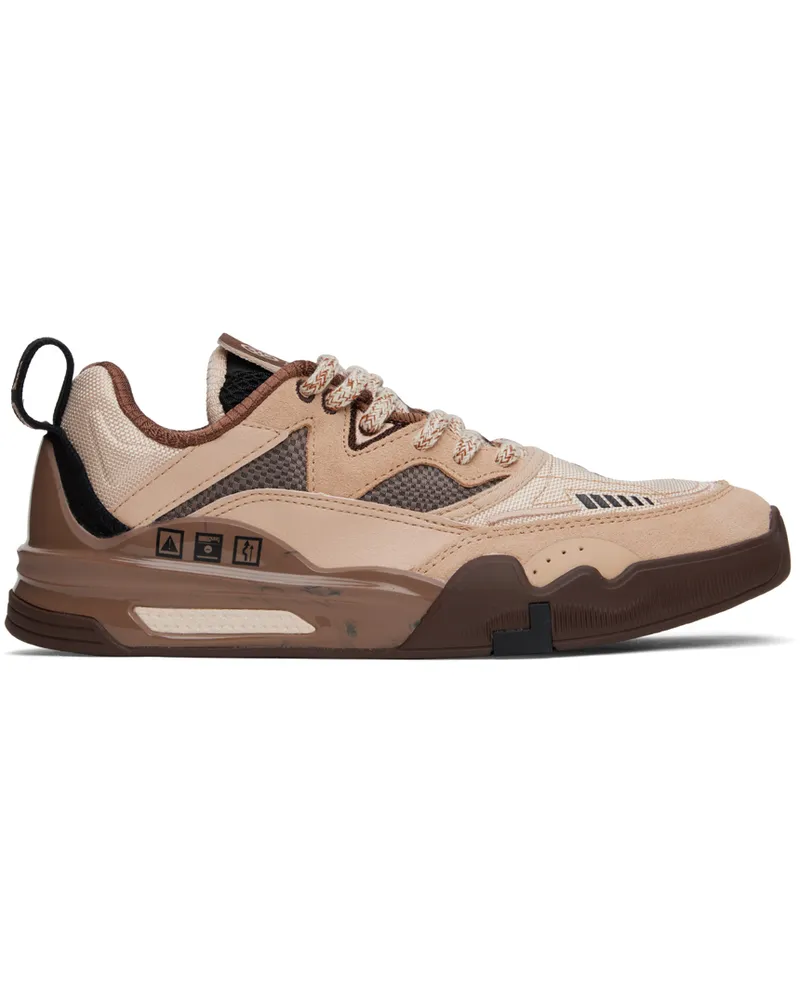 Li Ning Brown Erik Ellington Pro Sneakers Smoothie