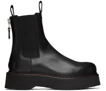 Black SIngle Stack Boots