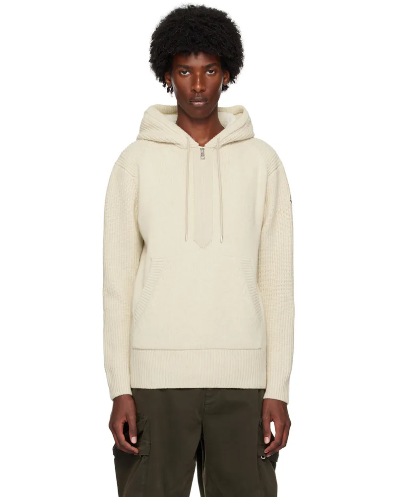Moncler Off-White Wool & Cashmere Hoodie 215
