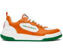 Orange & White 'The Court' Sneakers