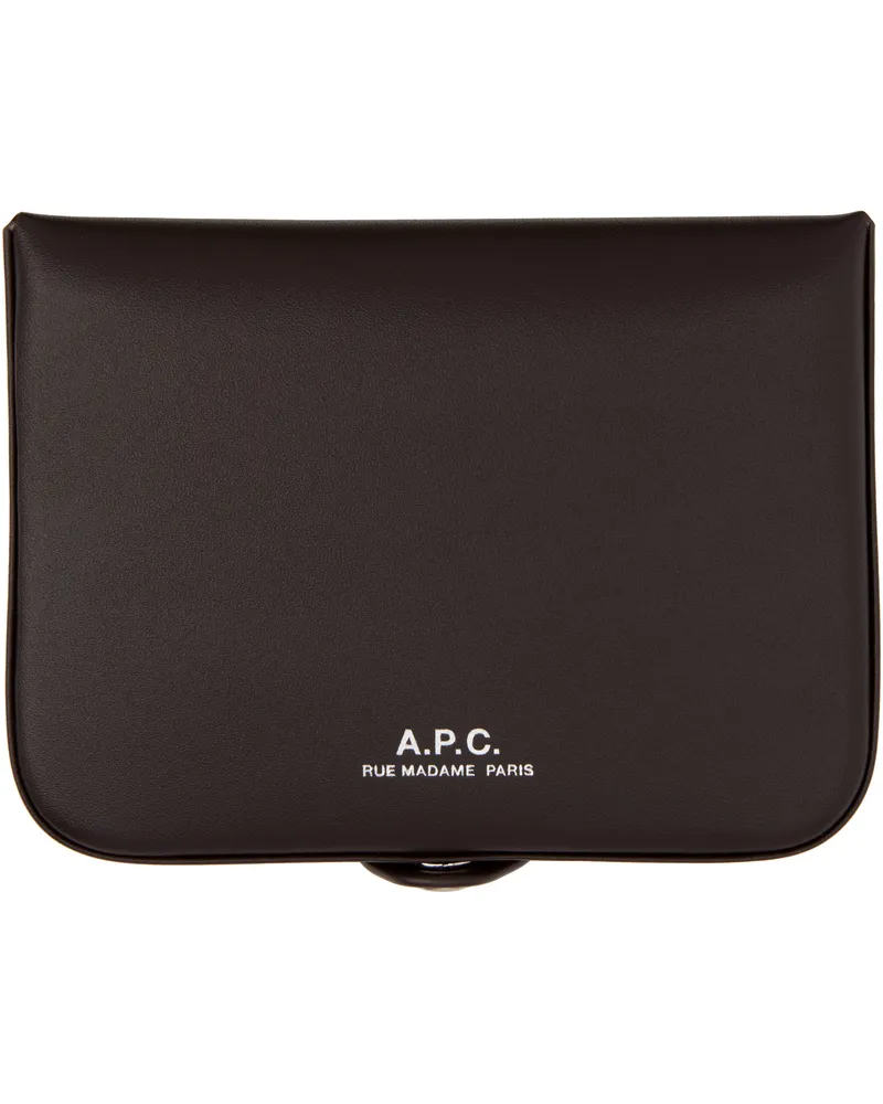 A.P.C. Brown Josh Coin Wallet Cae