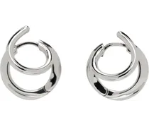 Silver Stellar Hoop Earrings