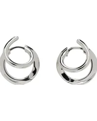 PANCONESI Silver Stellar Hoop Earrings Brass