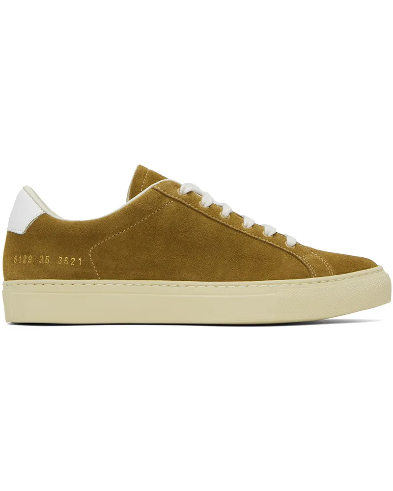 Common Projects Brown Retro Low Sneakers 3621