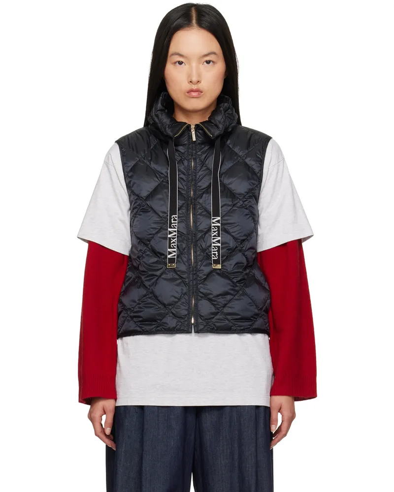 Max Mara Black Tregic Down Vest 002