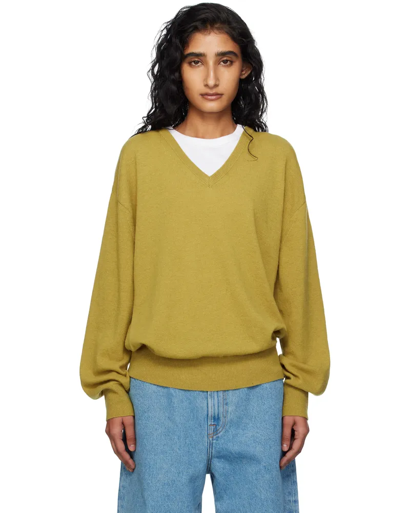 Nothing Written Green Puno V-Neck Sweater Olive