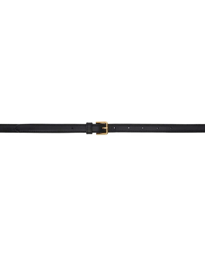 La Collection Black Colombina Fine Double Belt Black