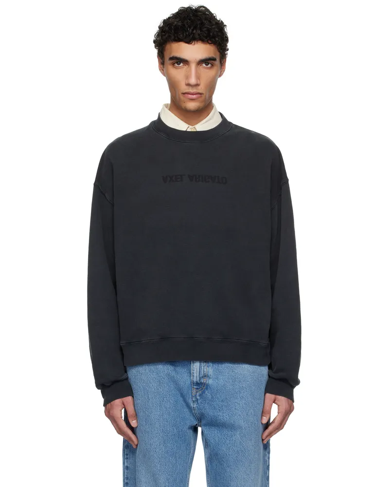 Axel Arigato Black Distort Washed Sweatshirt Black