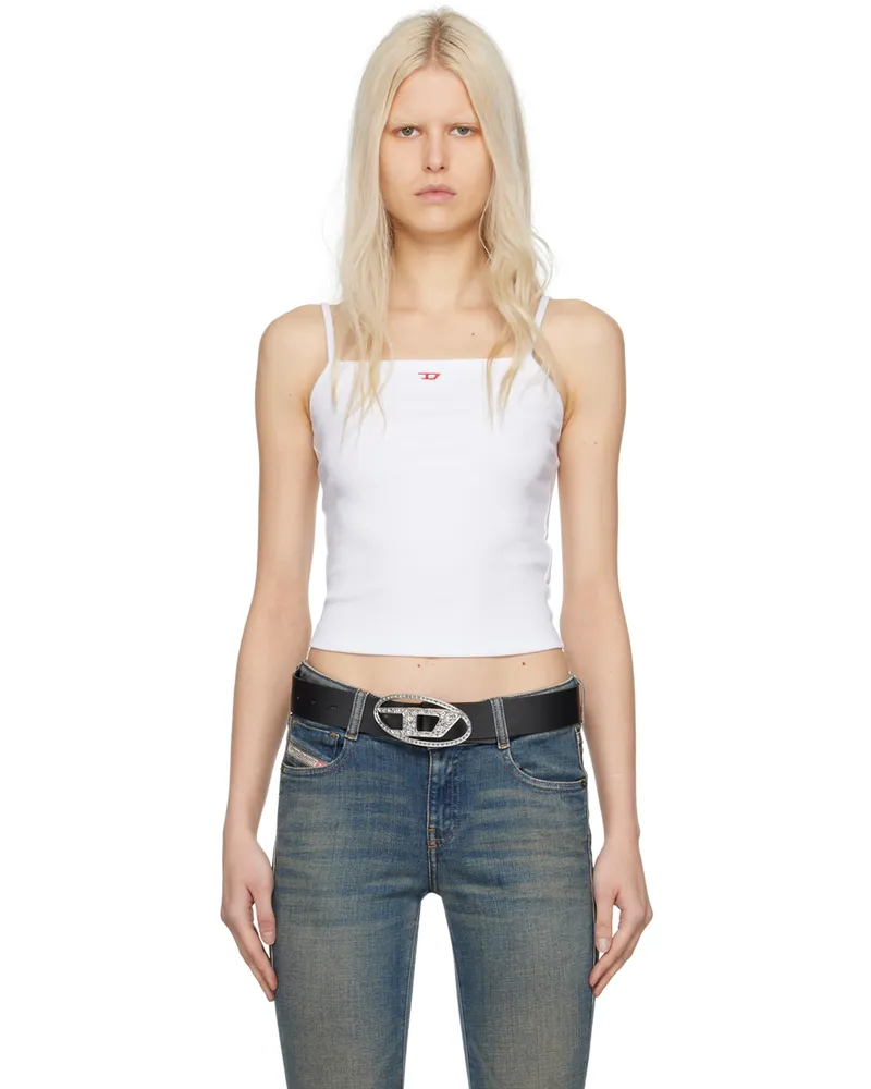 Diesel White T-Hop-D Tank Top 100