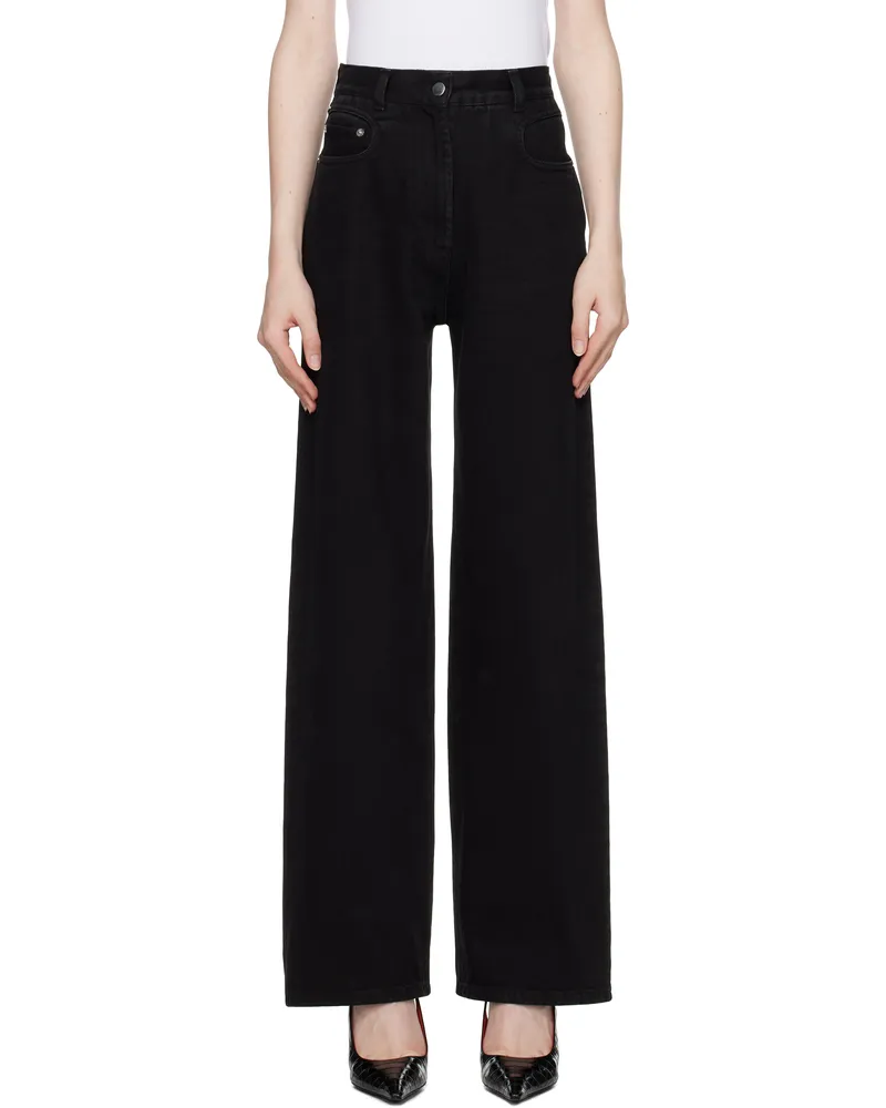 Beaufille Black Elipse Wide Leg Jeans Black