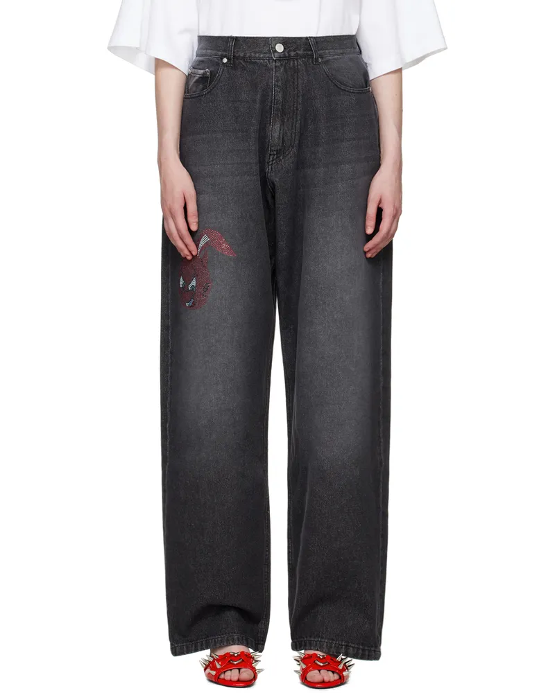 ABRA Black 'You Wish' Jeans Black
