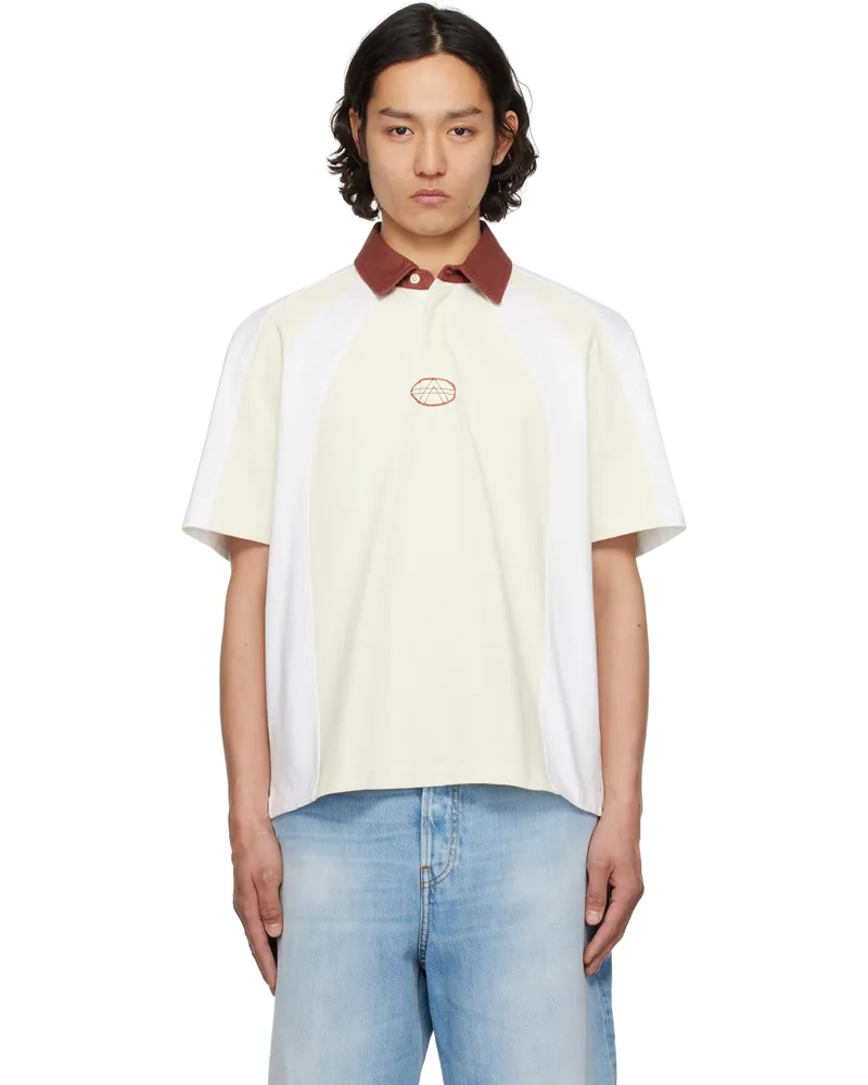 AMBUSH Off-White AMB Panelled Polo O.white