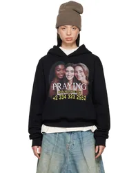 Praying Black AI Girls Hoodie Black