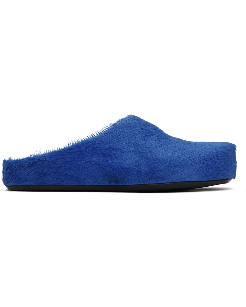 Marni Blue Fussbett Sabot Loafers 00b57