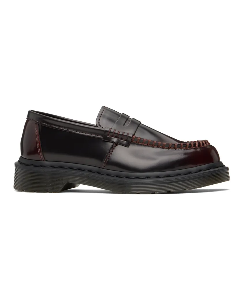 Dr.Martens Burgundy Penton Arcadia Leather Loafers Cherry