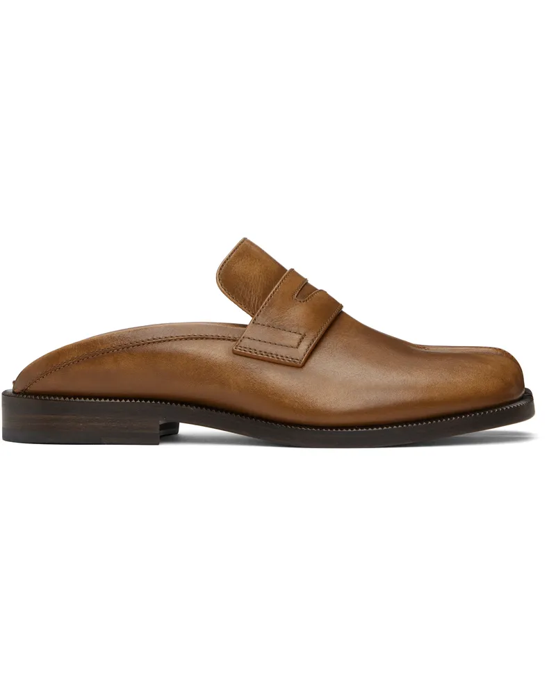 Maison Margiela Brown Tabi City Slip-on Loafers Ha817