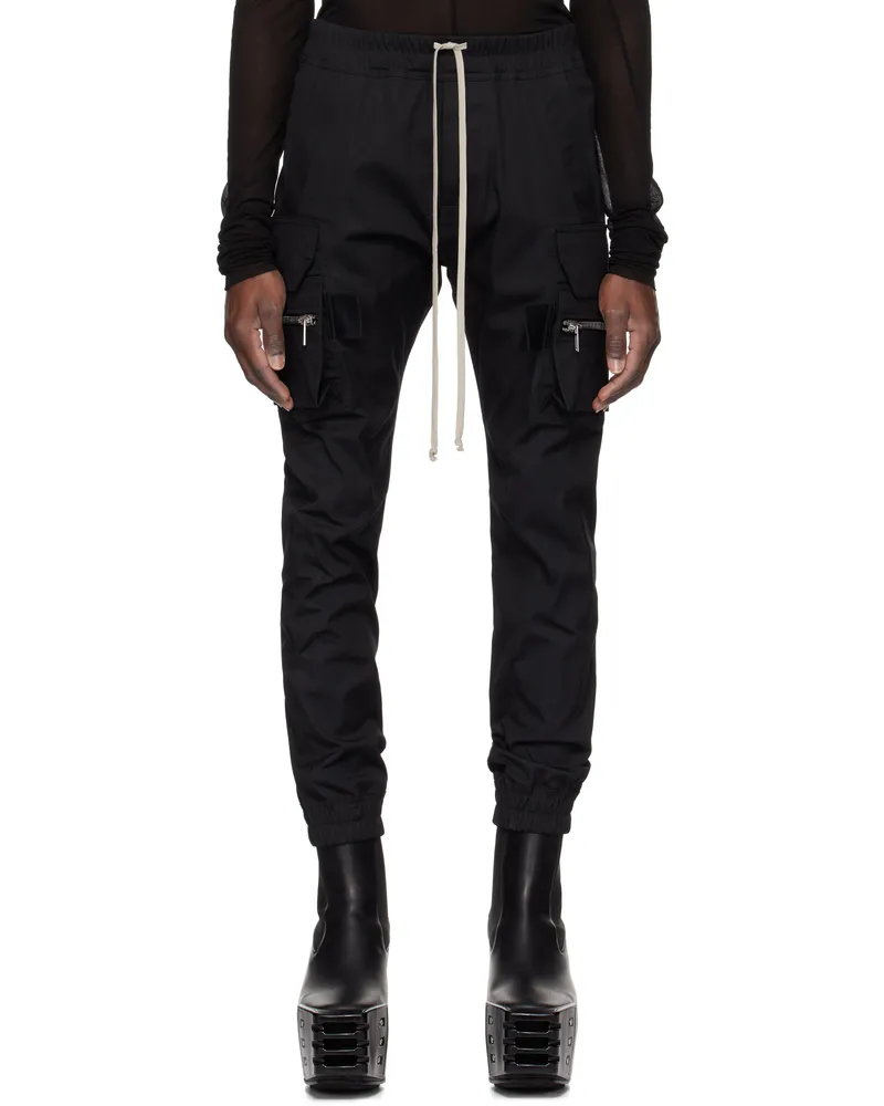 Rick Owens Black Hollywood Mastadon Cargo Pants 09