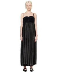 BITE Studios Black Evening Ruche Bandeau Maxi Dress Black