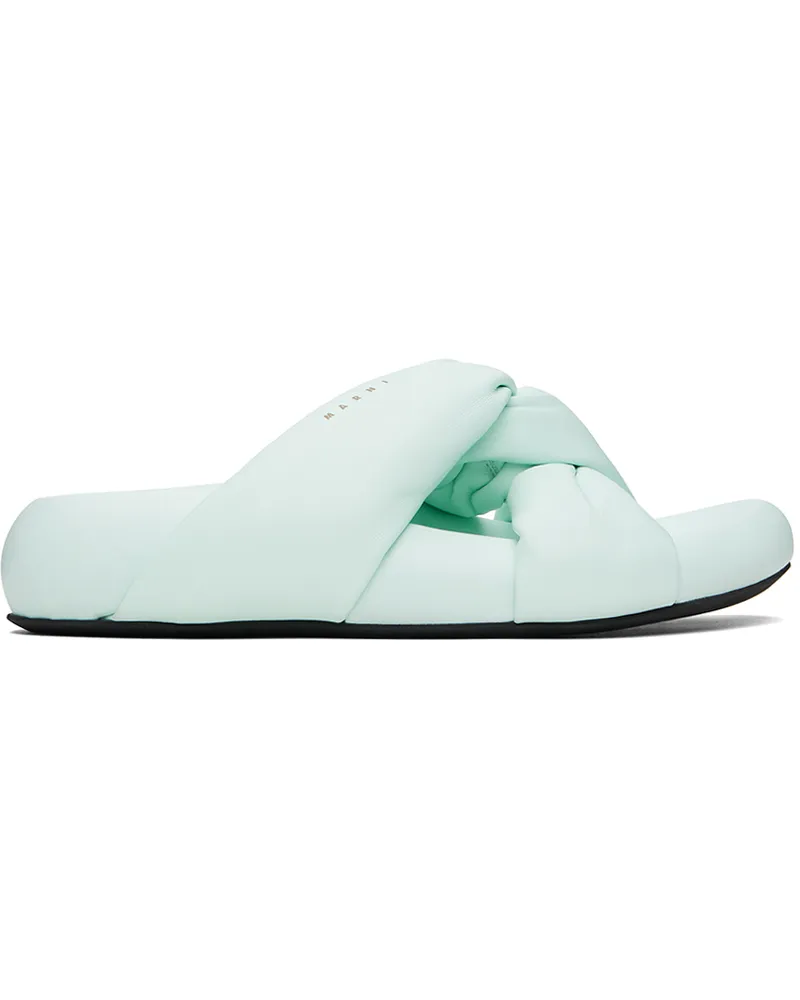 Marni Blue Tie Sandals 00b18