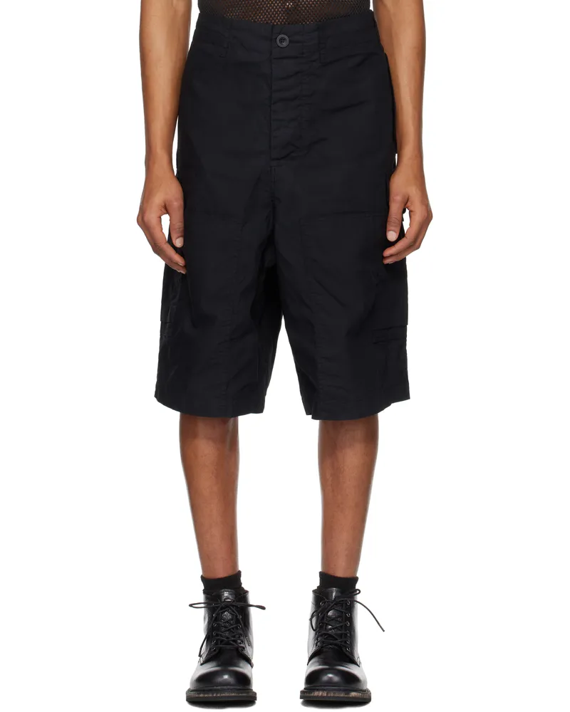 Casey Casey Black Mamo Cargo Shorts Black