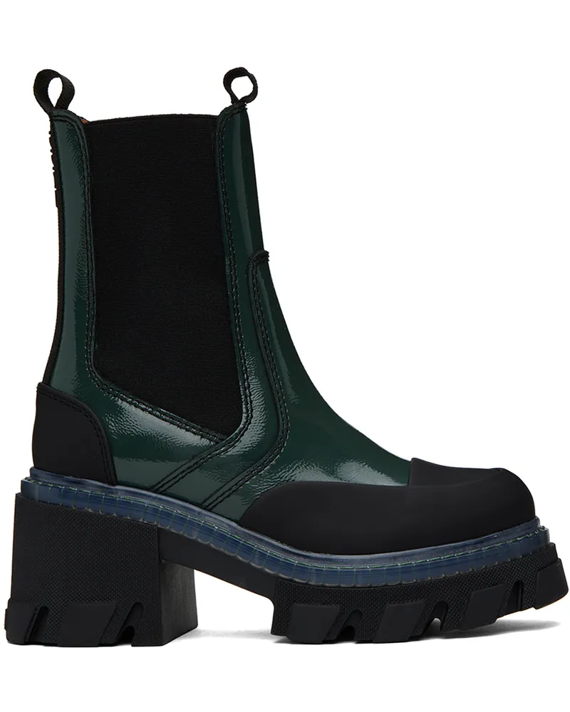 Ganni Green Cleated Boots 844