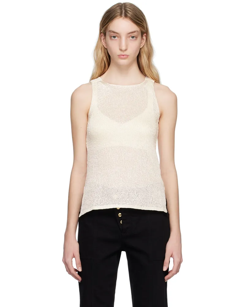 Tom Ford Off-White Rafia Tank Top Aw003