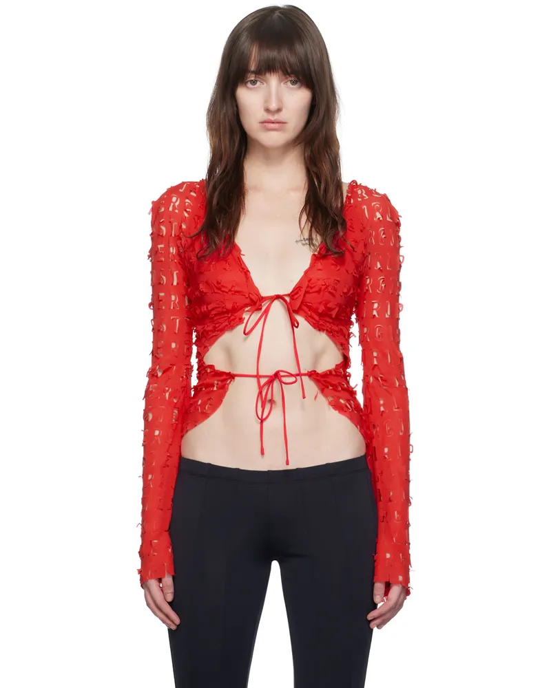 Poster Girl Red Geneva Blouse Red