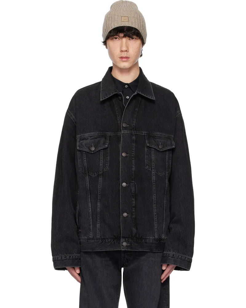 Acne Studios Black Relaxed Fit Denim Jacket 900