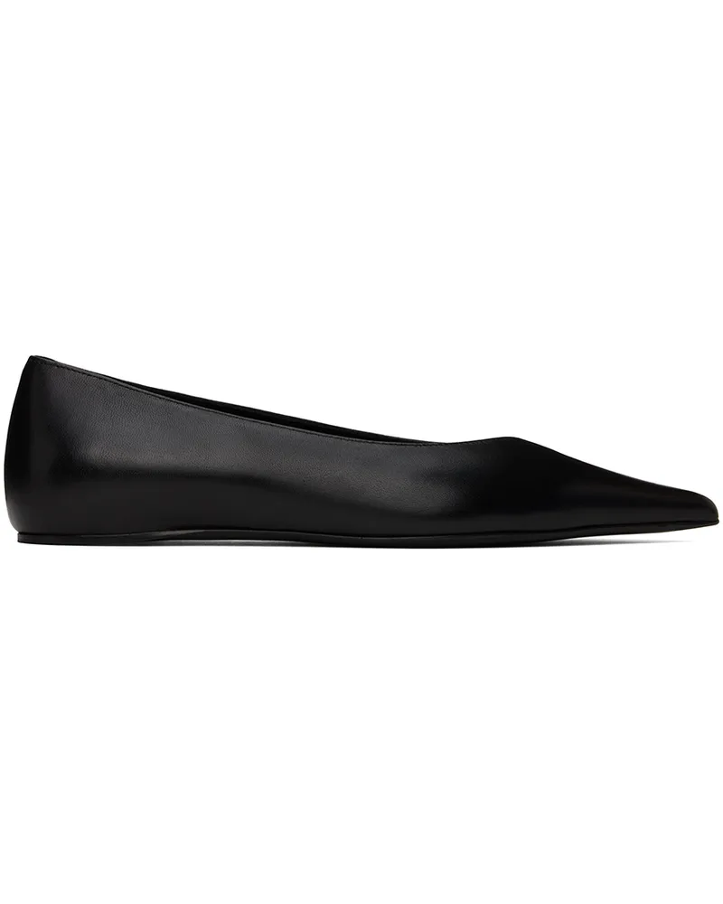 Totême Black 'The Asymmetric' Ballerina Flats 001