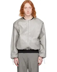 AMOMENTO Gray Reversible Jacket Light