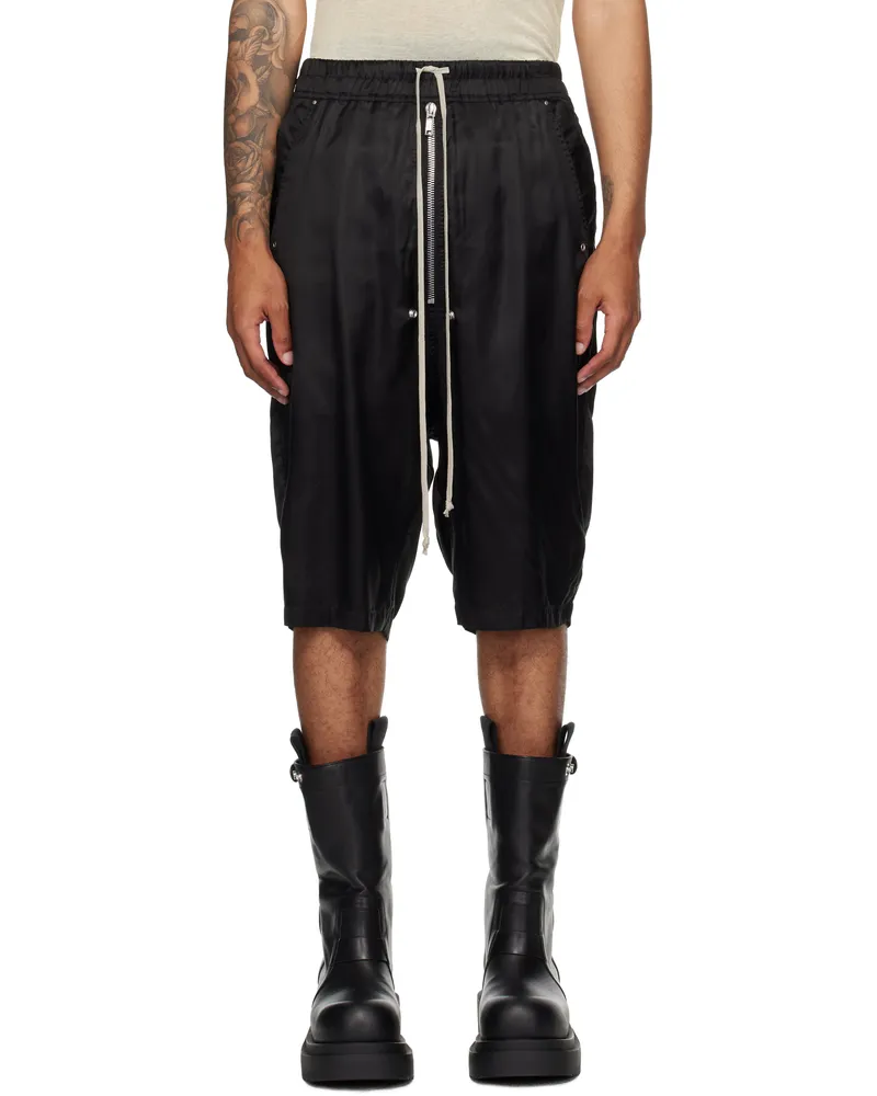 Rick Owens Black Concordians Bela Pods Shorts 09
