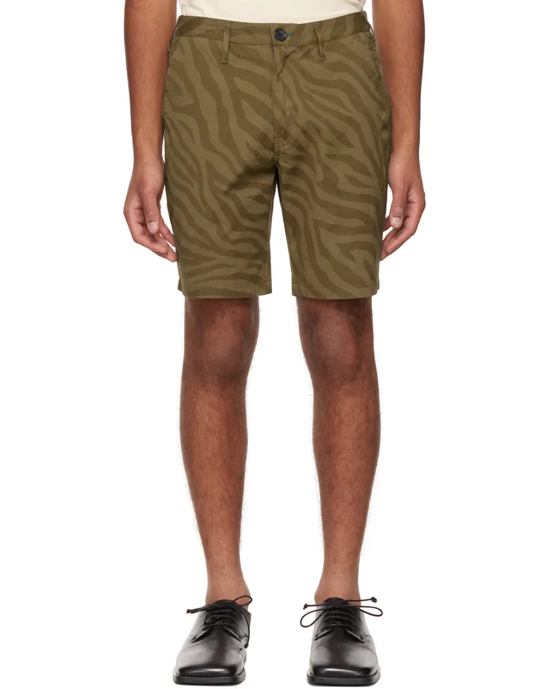 Paul Smith Green Zebra Shorts 36