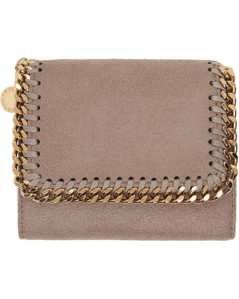 Stella McCartney Taupe Falabella Small Flap Wallet 2800