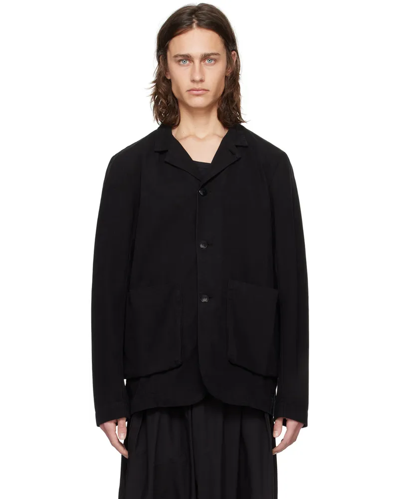 Toogood Black 'The Bookbinder' Jacket Flint