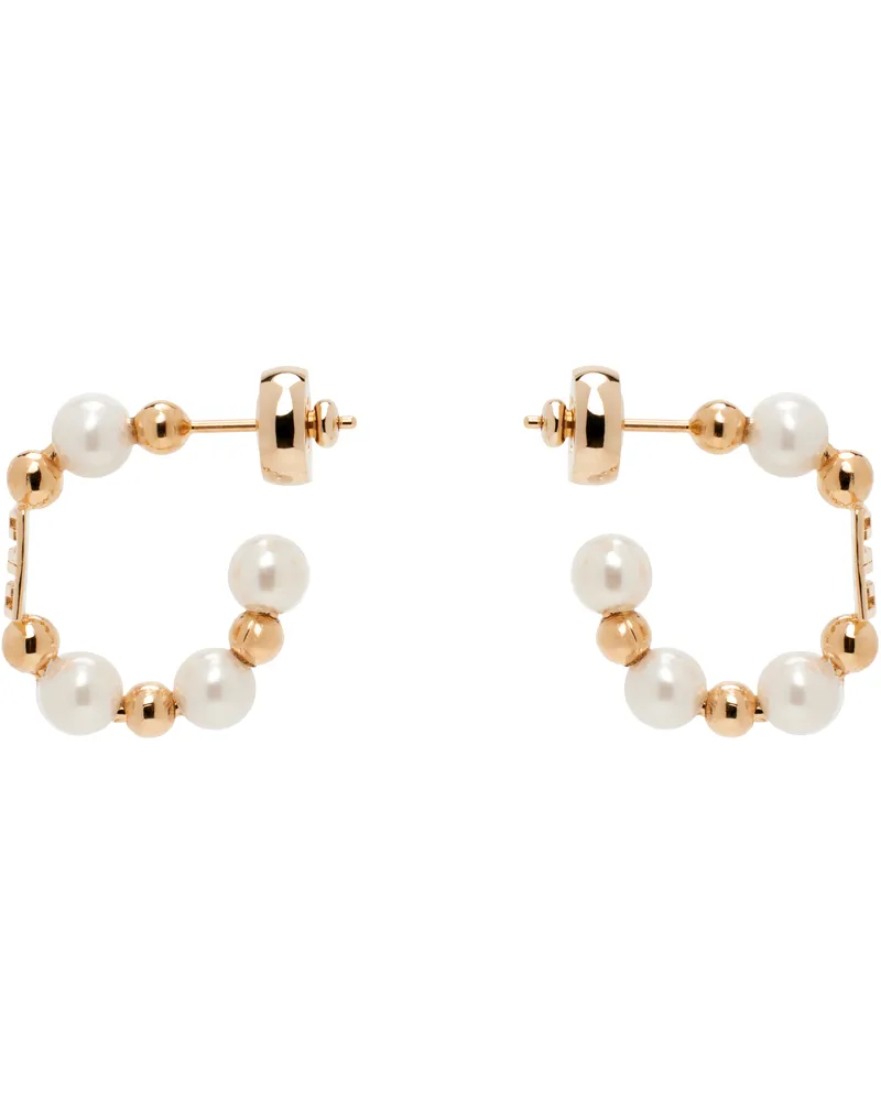 Givenchy Rose Gold & White 4G Earrings 645-rose