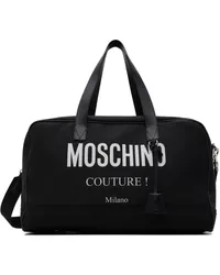 Moschino Black ' Couture' Nylon Travel Duffle Bag Multi