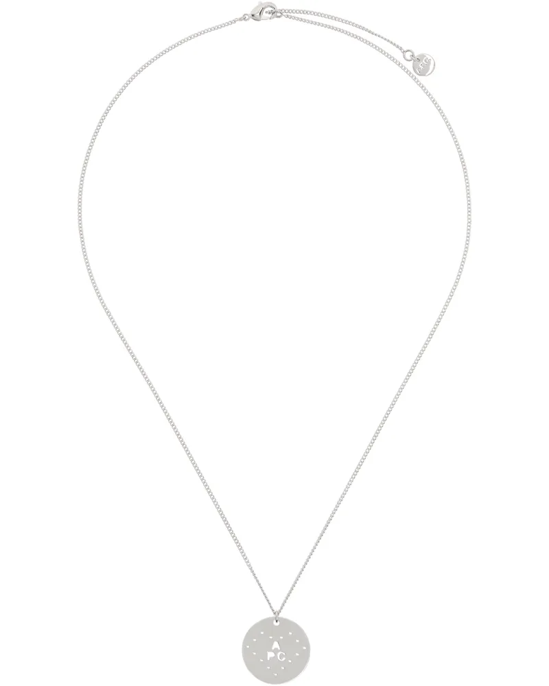 A.P.C. Silver Eloi Perforé Necklace Rab