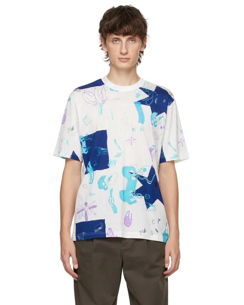 Paul Smith White Mag Obsessions T-Shirt 01