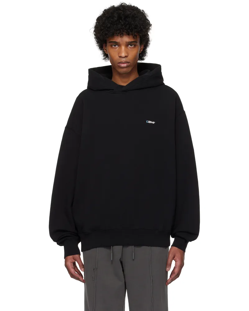 C2H4 Black Staff Uniform Logo Hoodie Black