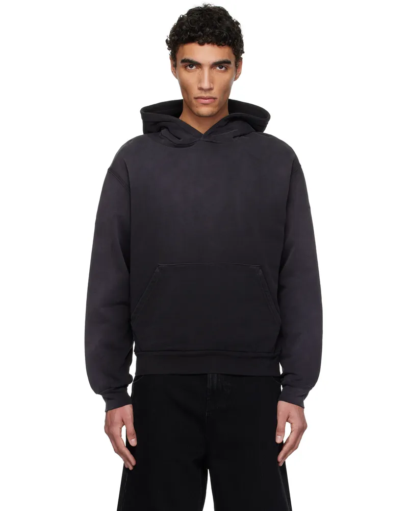 1017 ALYX 9SM Black Garment Dye Boxy Hoodie Washed