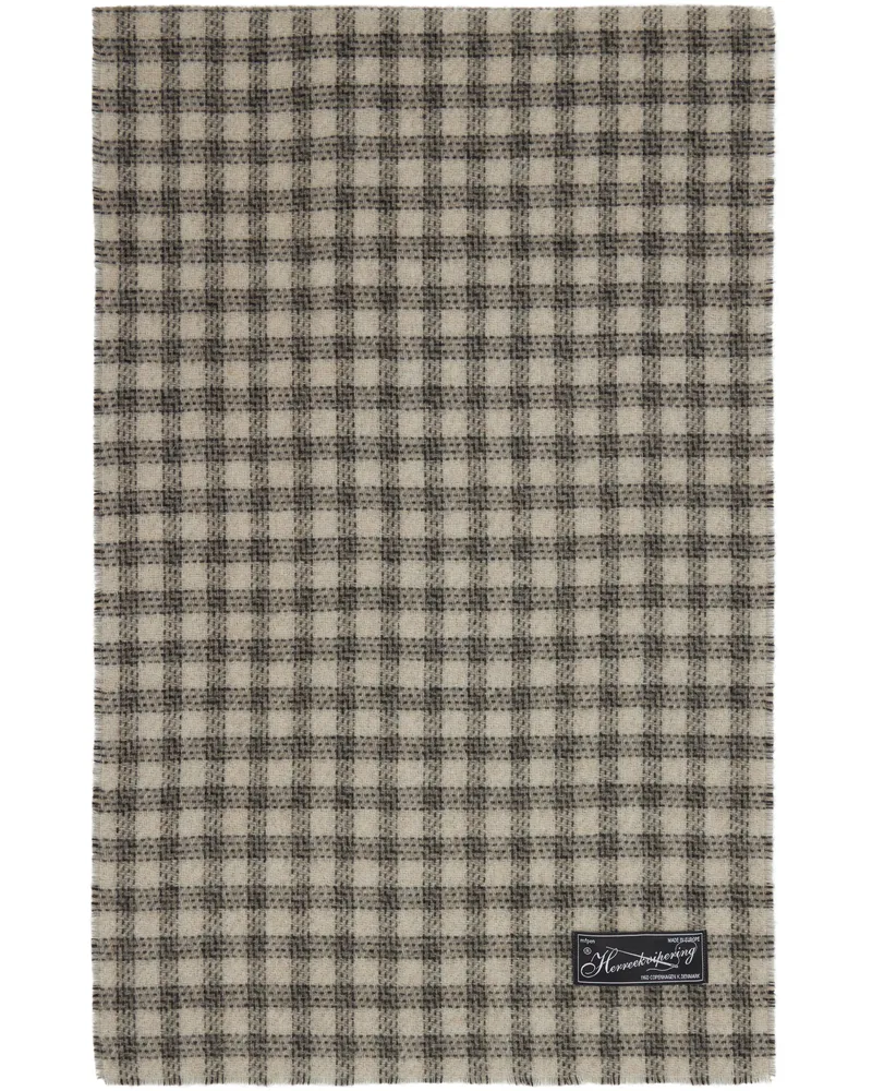 Mfpen Gray Wool Scarf Grey